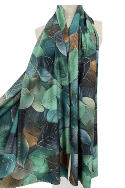 Frontline Scarf - Green Leaves - 70TJ13-52