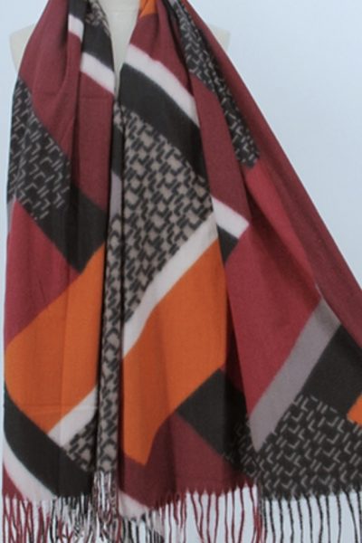 Frontline Scarf - Merlot/Rust - 70CMLK-13
