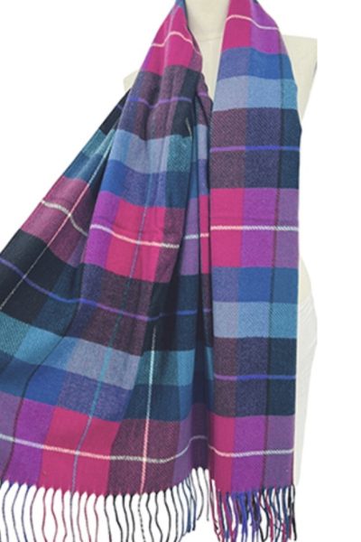 Frontline Scarf - Pink/Purple Tartan - 72503-12