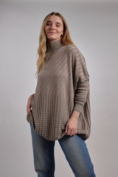Country Laine - Textured Sloppy Joe CL0059 - Black