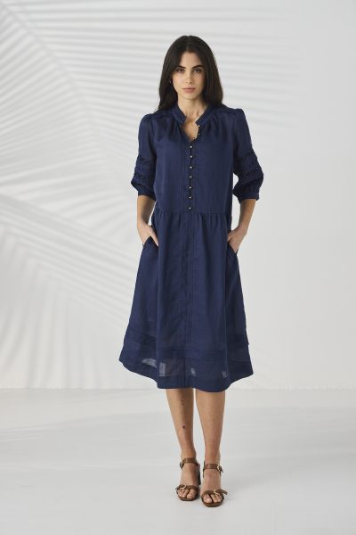 PRE SALE - Lania - Spiral Dress LA4077 - Sapphire