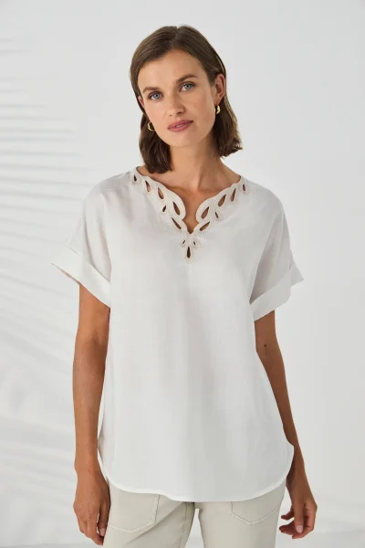 Lania - Portman Top LA4099 - Off White