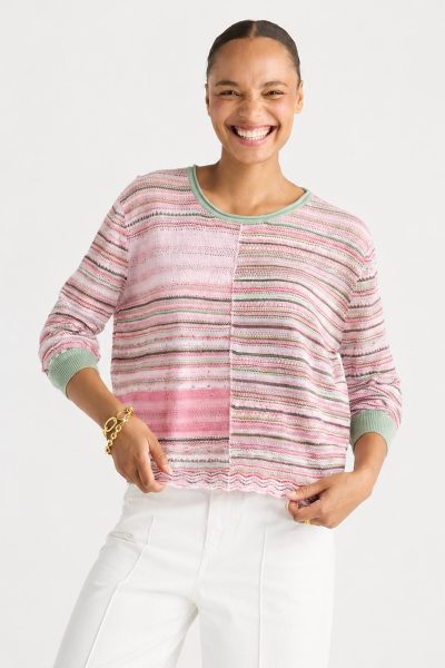LD&CO - Mixed Lace Top LC8871 - Aloe-A