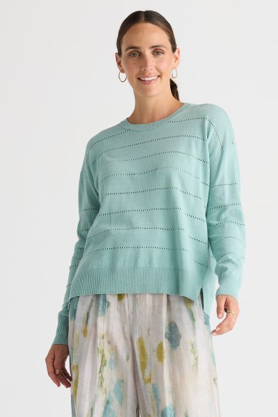 LD&CO - Textured Linen Jumper LC8864 - Iced