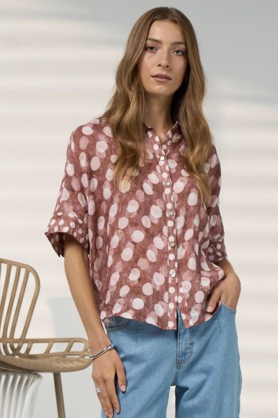 Madly Sweetly - Vision Shirt MS1915 - Cocoa Multi