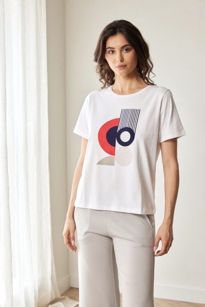 Peruzzi -  Circle Top S26231 - White/Navy