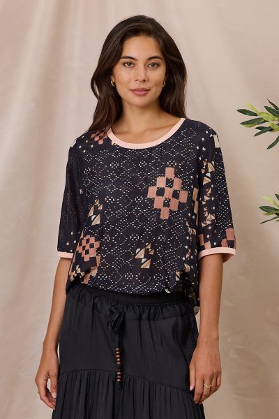 PRE SALE - Design Nation - Stash Woven Tee DN32011 - Stash Print