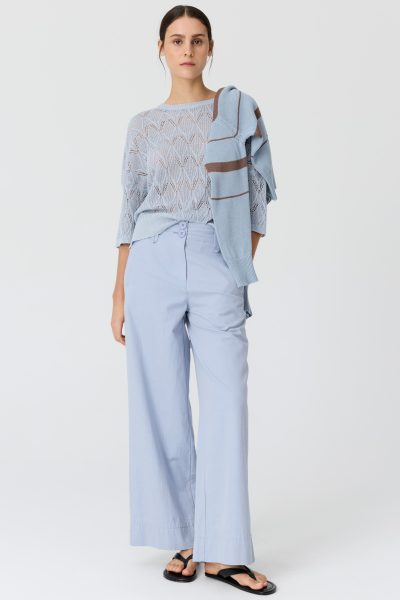 POL - Rosin Pointelle Knit Tee PP5902 - Blue