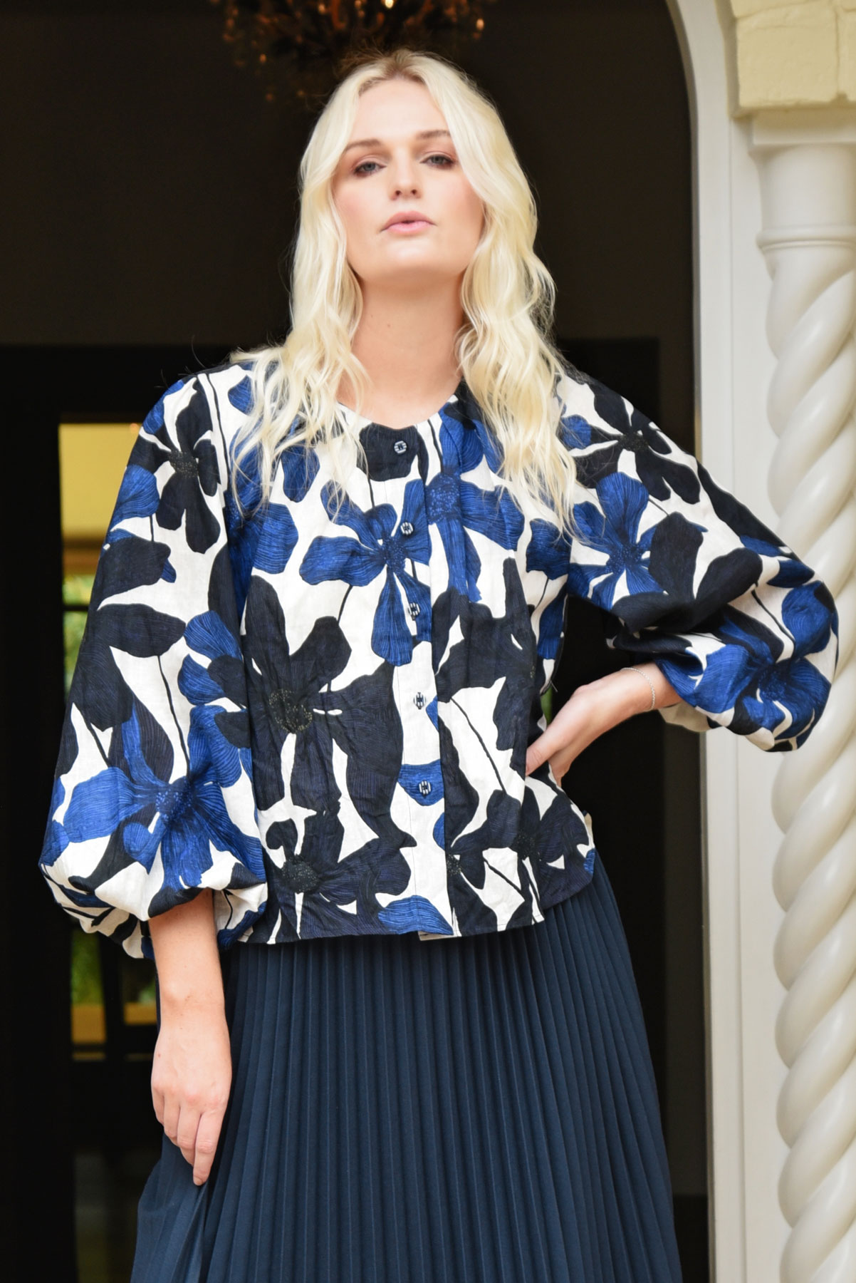 Curate by Trelise Cooper - Happy To Be Here Shirt - Navy