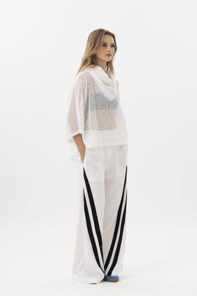 Style X . LAB - Live In Black Pant - White