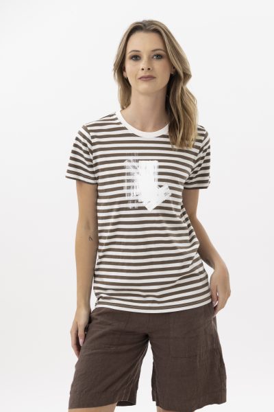 Style X. LAB -Splash T - Chocolate/White