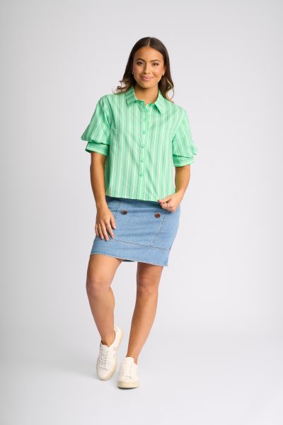 KNEWE - Titan Shirt K5115 - Mint Stripe