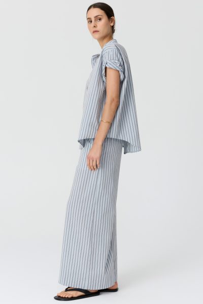 POL - Bay Shirt PP5888 - Blue/Choc
