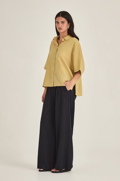Sills - Jenne Cape Blouse 12932 - Dijon Stripe