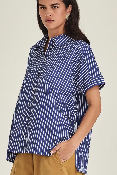 Sills - Annie Stripe Shirt 12934 - Cobalt Stripe